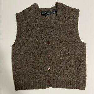 Carole Little Sport Brown Sweater Vest